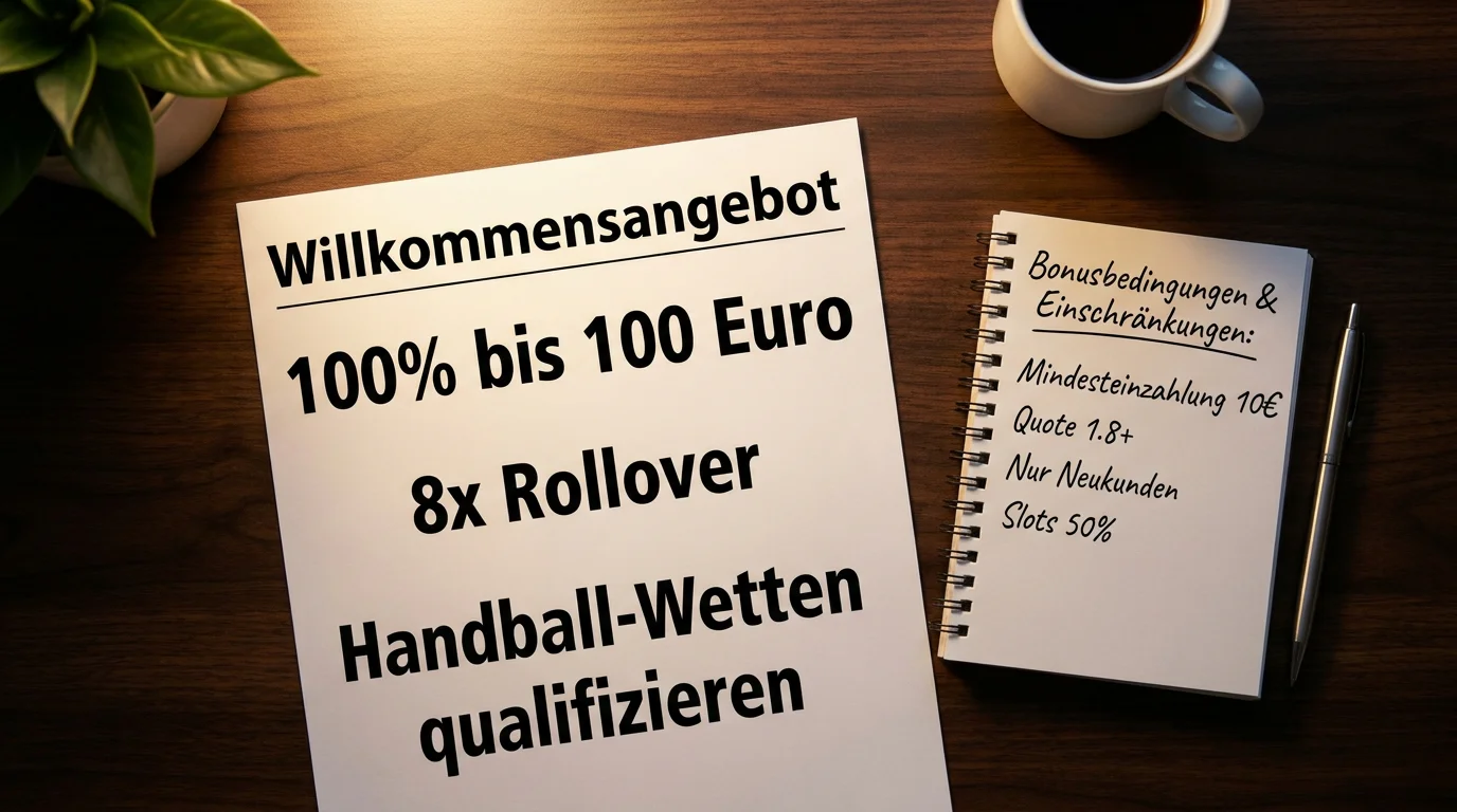 Handball-Wettbonus und Freiwetten bei GGL-lizenzierten Anbietern – Rollover-Bedingungen und Einschränkungen im Überblick