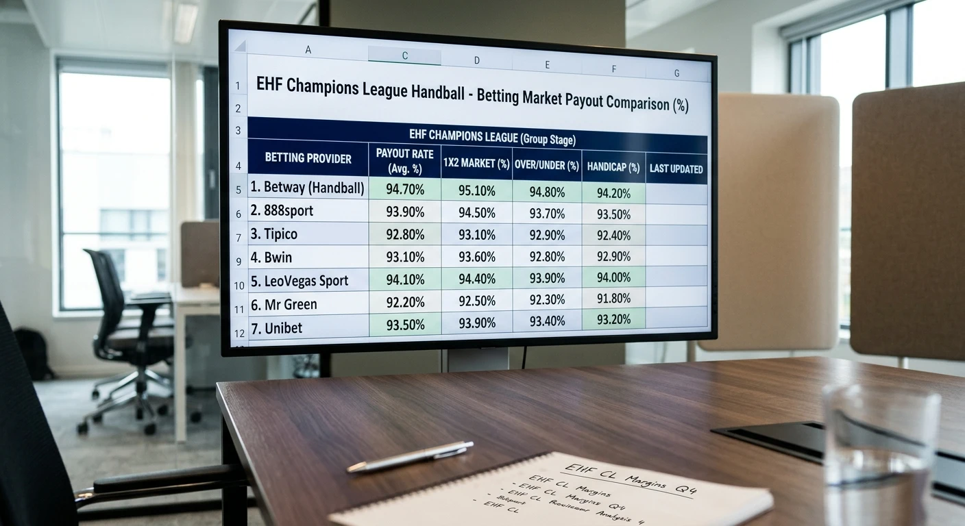 EHF Champions League Handball Quoten im Vergleich – Auszahlungsschlüssel führender GGL-Anbieter
