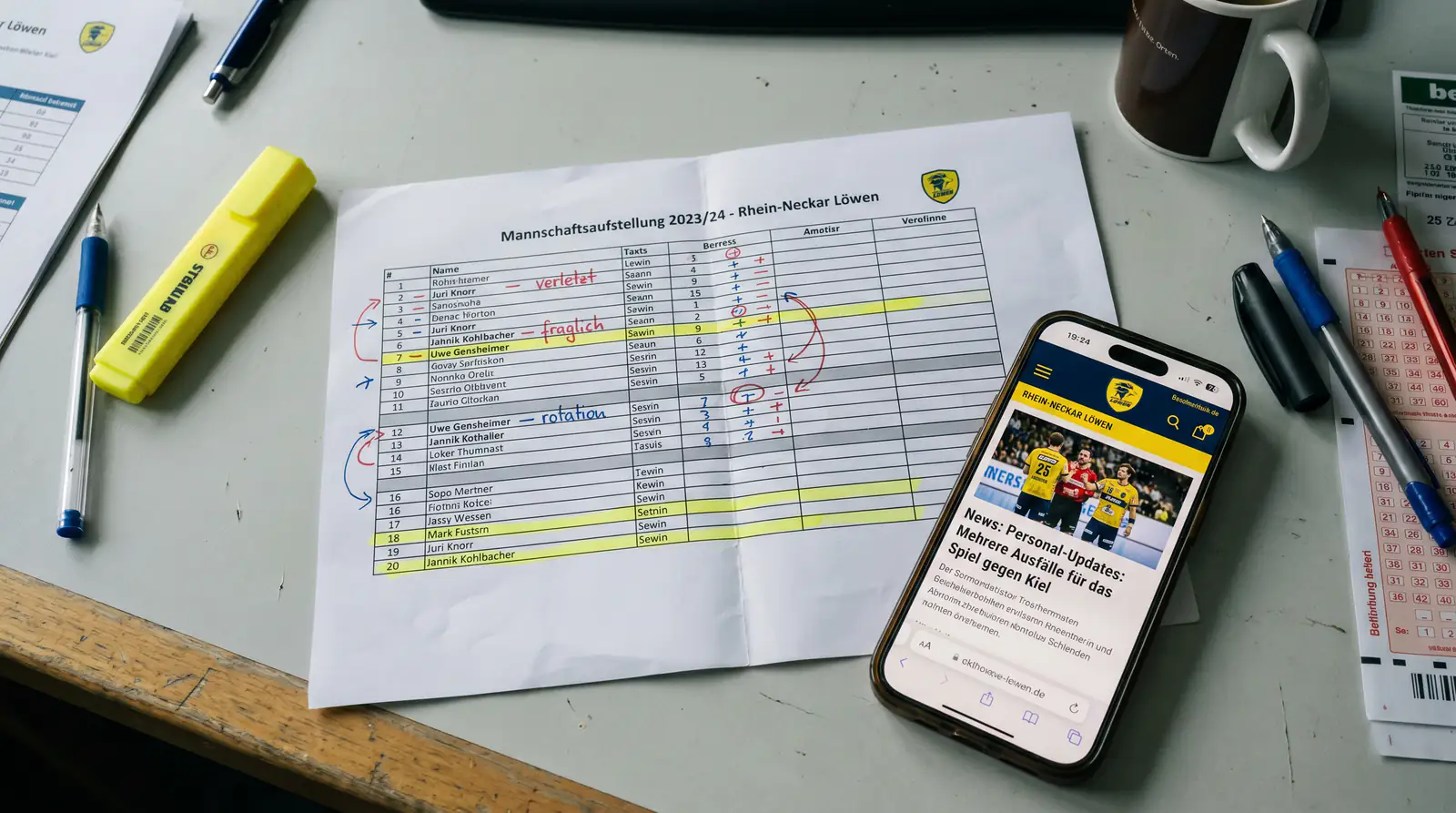 Verletzungsanalyse und Kaderrotation als Wettsignal für Handball-Bundesliga-Spiele