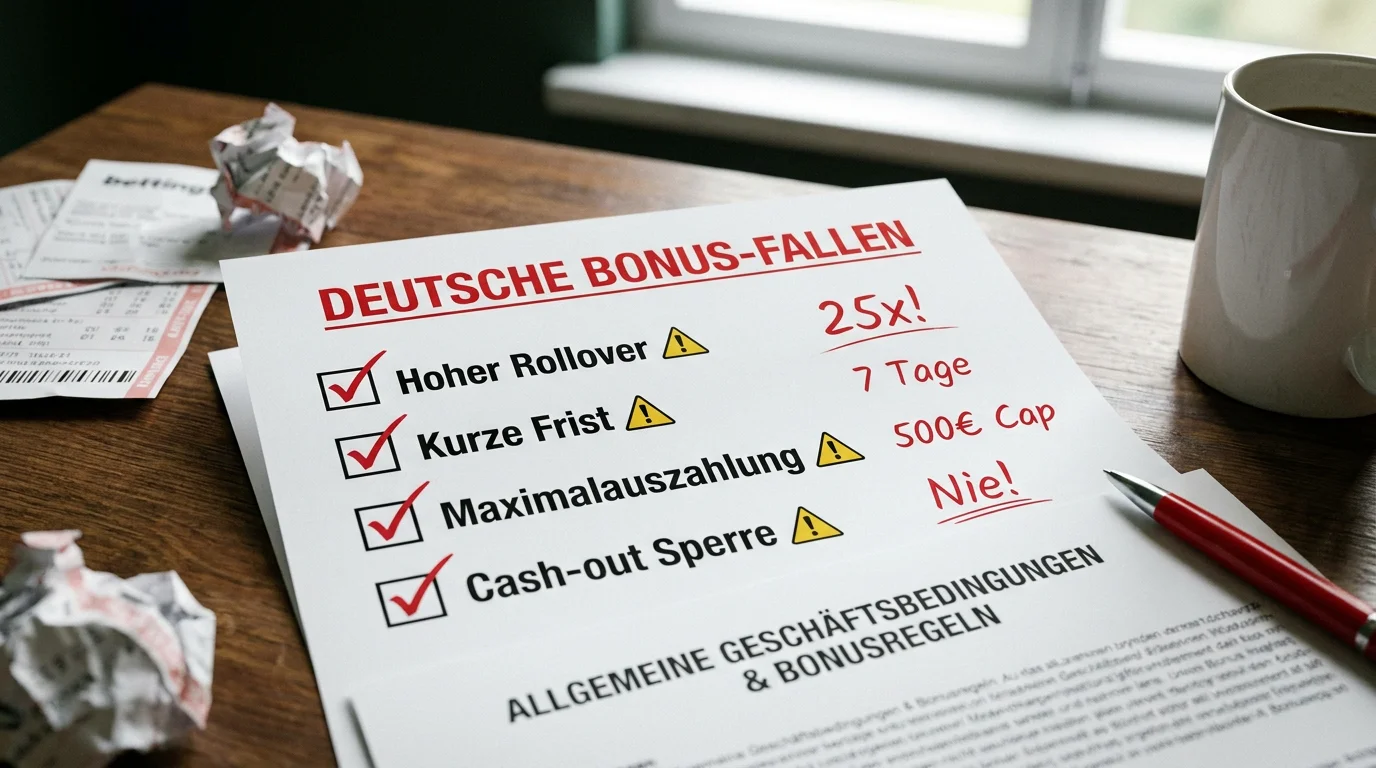 Handball Wettbonus Fallen vermeiden – hoher Rollover, Maximalauszahlung und Cash-out Einschränkungen